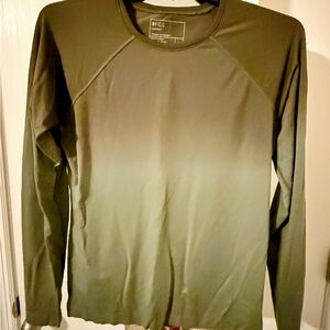 Figs Gradient Olive Long Sleeve Top